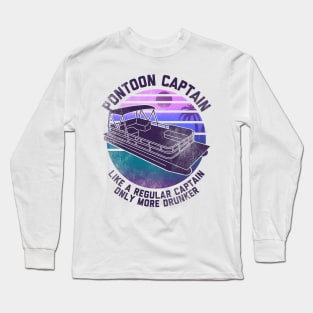 Pontoon captain regular captain Long Sleeve T-Shirt